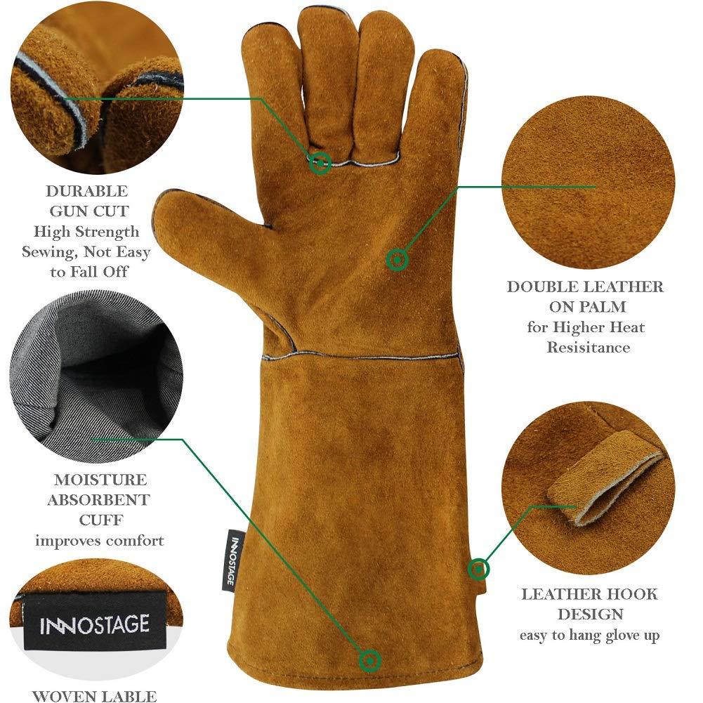 Leather Welding Gloves, 16"