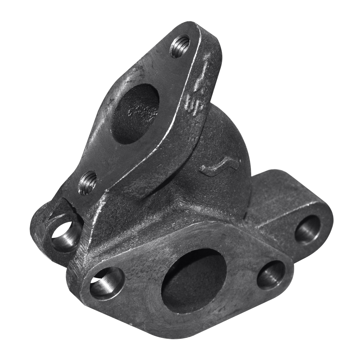 1-1/4" x 1-1/4" x 1" Branch Pipe Tee with 45° Side Outlet