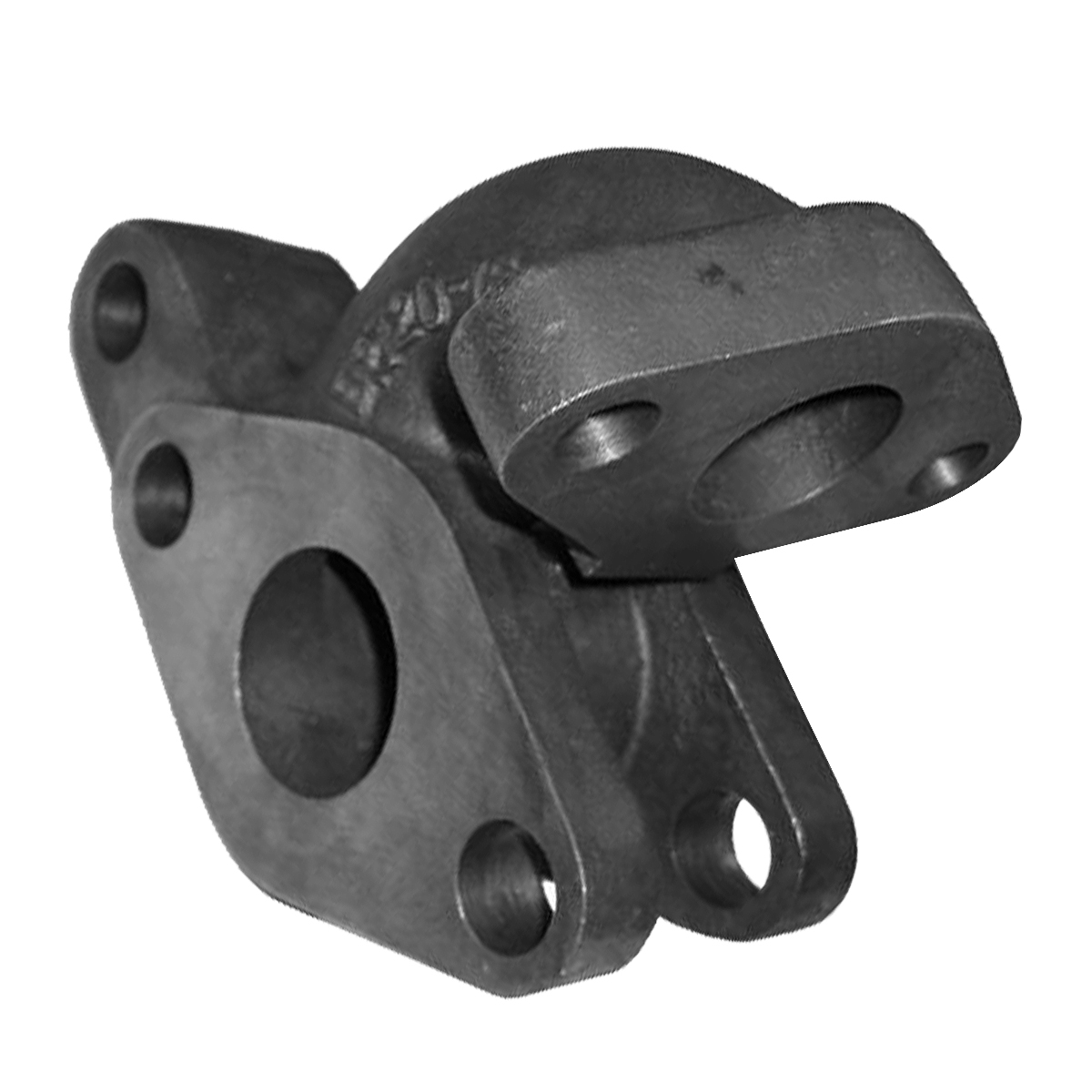 1-1/4" x 1-1/4" x 1" Branch Pipe Tee with Bottom Outlet