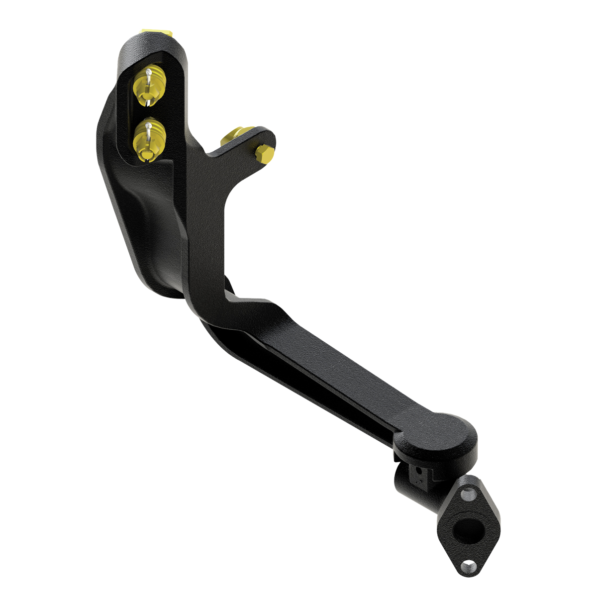Coupler Mounted Bracket, 45° Trainline Support Casting with Flange