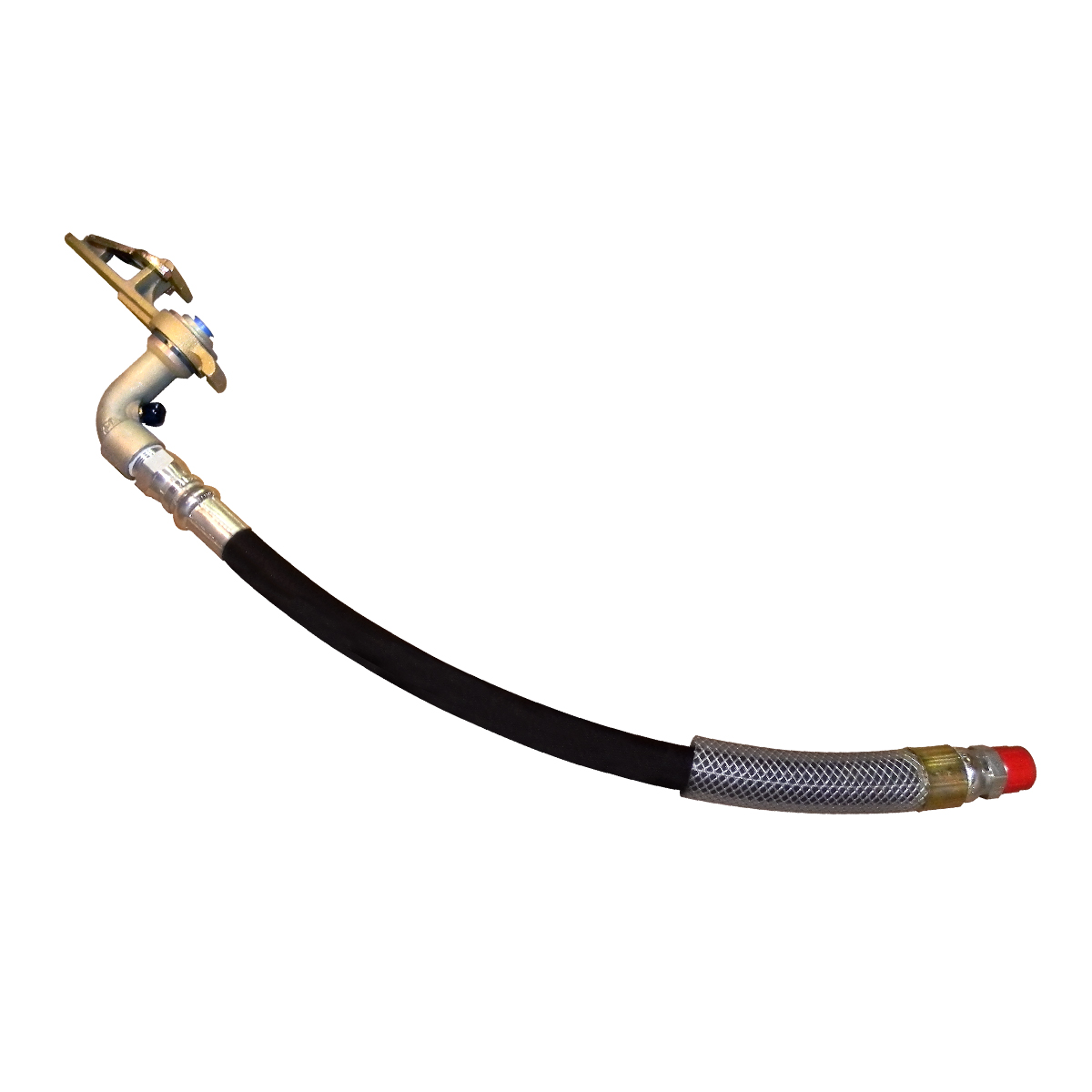 EOT Hose Assembly with Iron 90° Swivel Elbow with Filter, with Plastic Sleeve -...