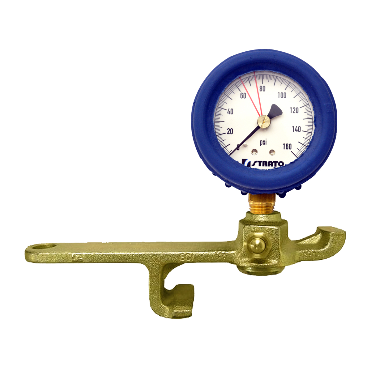 Brakeman's Test Gage - Top Mount, Vent Valve with Boot