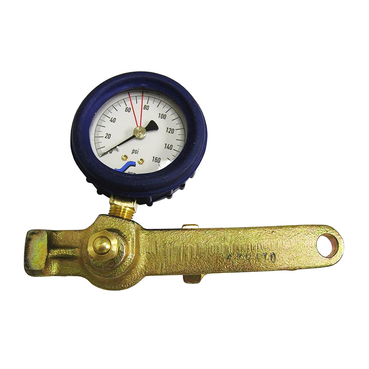 Brakeman's Test Gage, Side Mount with Rubber Boot
