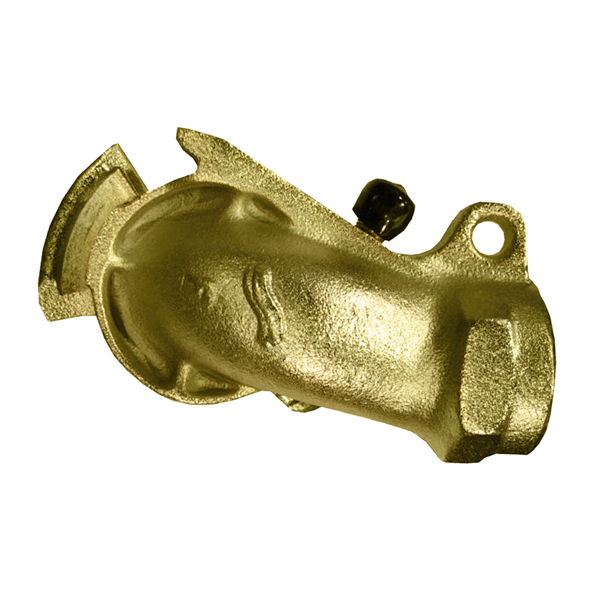 3/4" Threaded F-Type Gladhand with +15° offset and Vent Valve