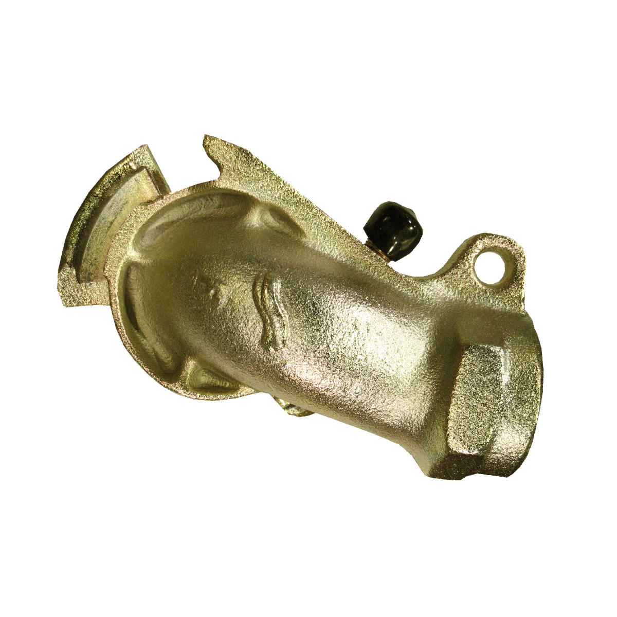 1" Thread F-Type Gladhand +15° Offset with 1/8" Vent Valve
