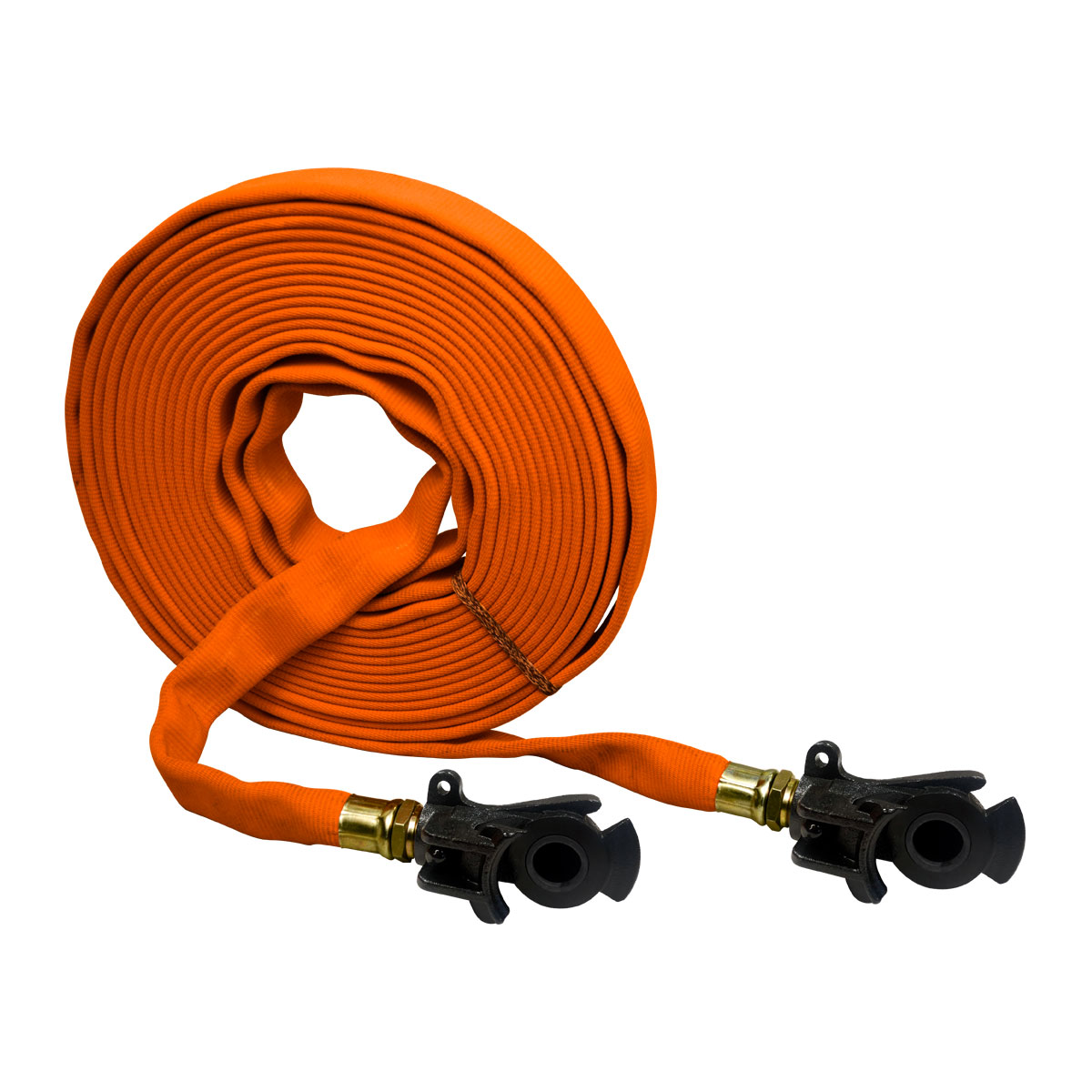 Orange Ground Hose Assembly - 1-1/8" Diameter - 100' OAL