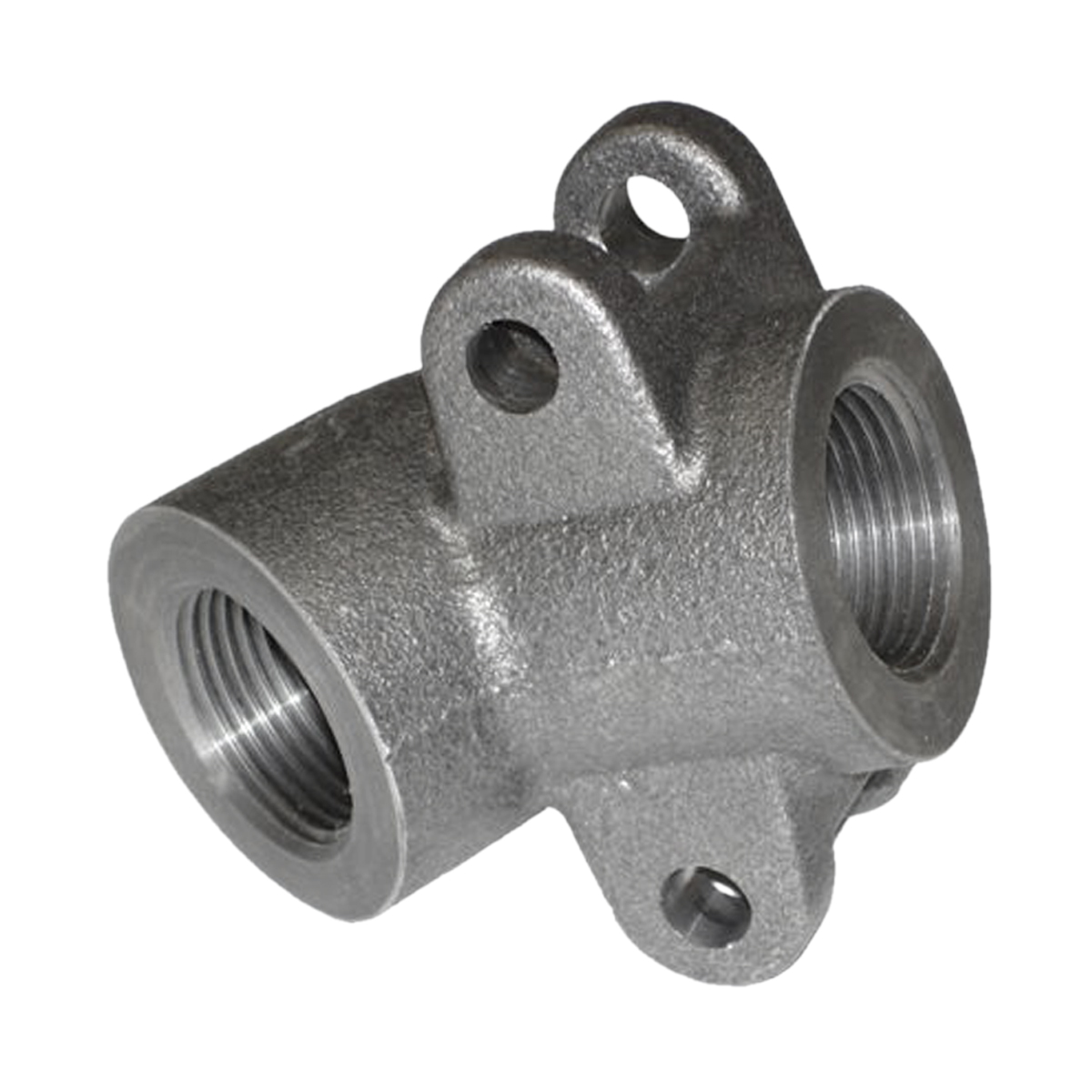 60° Locomotive Elbow Manifold Casting with 1/2" Pipe Thread