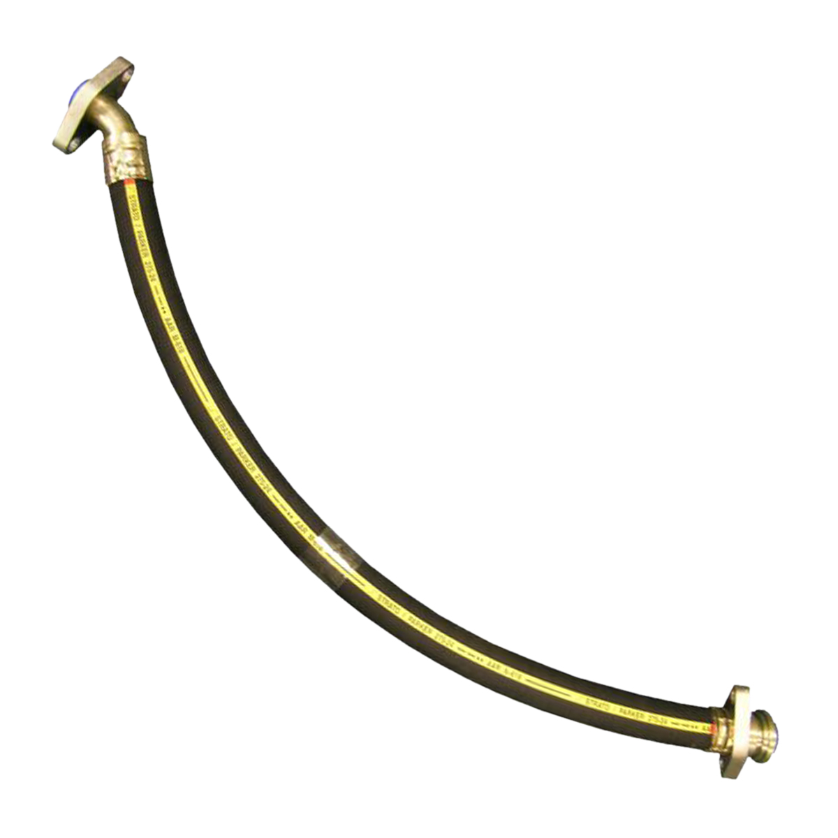 1-3/8" ID Flanged Intermediate Hose Assembly - 1-1/4" Straight Flange by 1-1/4" ...
