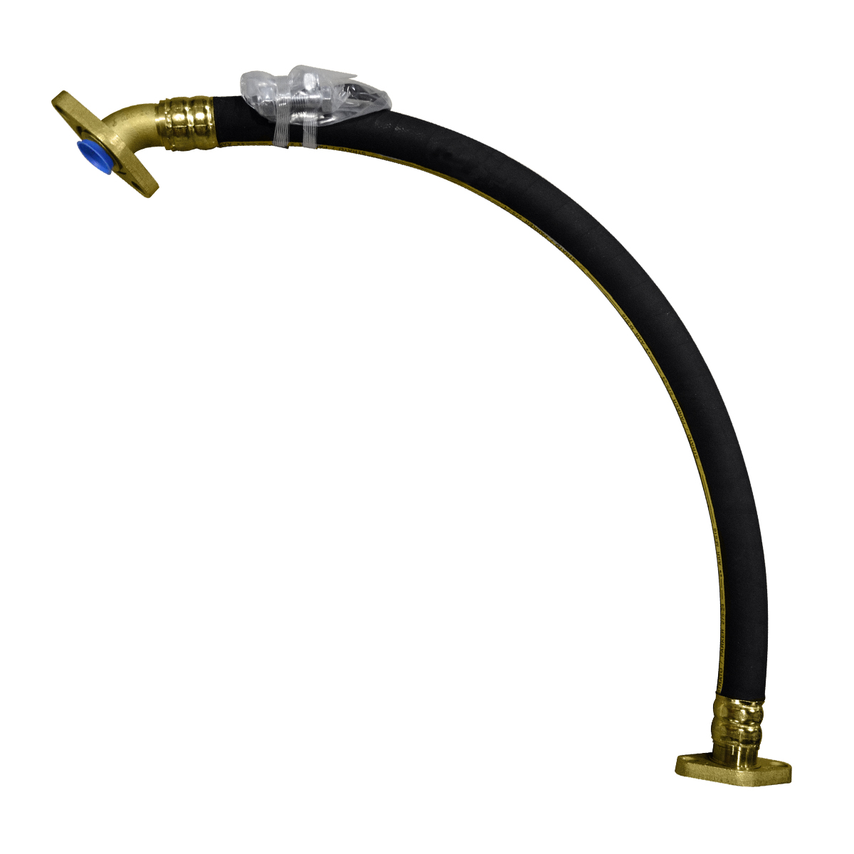 1-3/8" ID Flanged Intermediate Hose Assembly - 1-1/4" Straight Flange by 1-1/4" ...