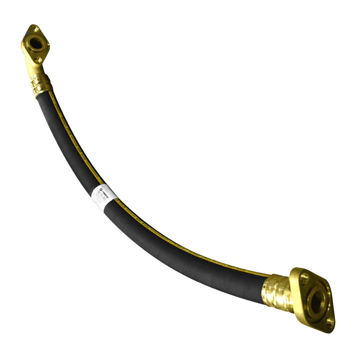 1-3/8" ID Flanged Intermediate Hose Assembly - 1-1/4" Straight Flange by 1-1/4" ...