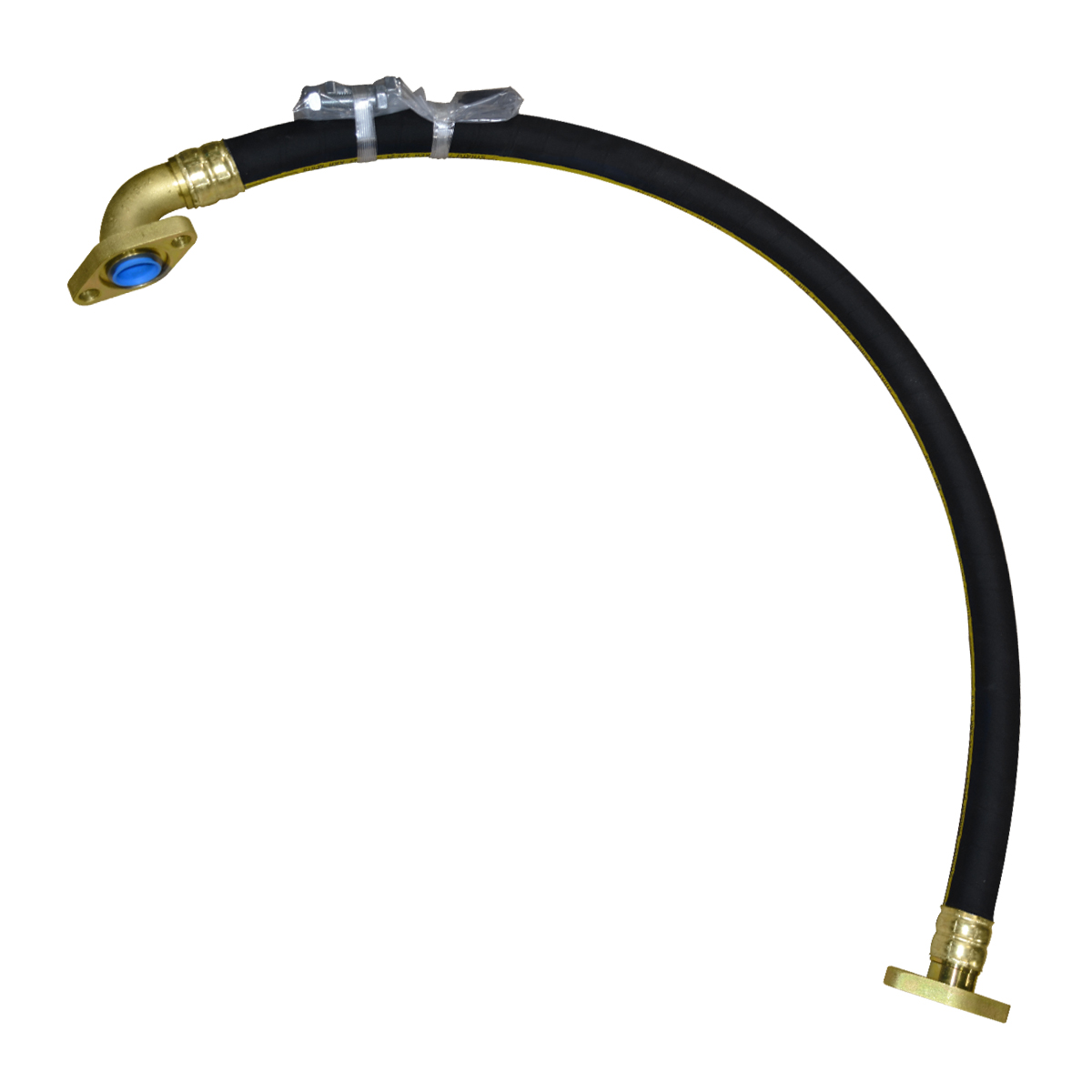 1-3/8" ID Flanged Intermediate Hose Assembly - 1-1/4" Straight Flange by 1-1/4" ...