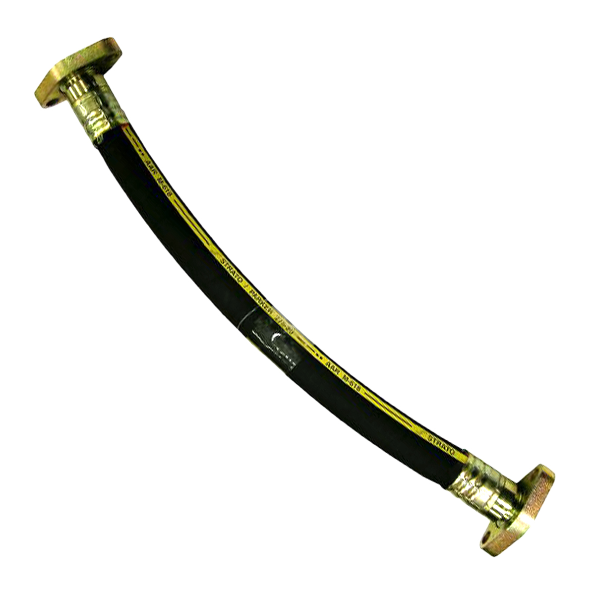 1-1/8" ID Branch Pipe Hose Assembly - 1" Straight Swivel Flanged Fitting by 1" S...