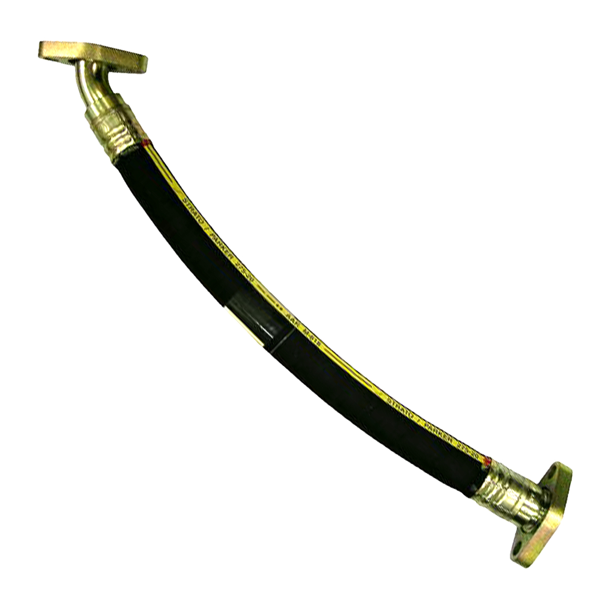 1-1/8" ID Branch Pipe Hose Assembly - 1" Straight Swivel Flanged Fitting by 1" 4...