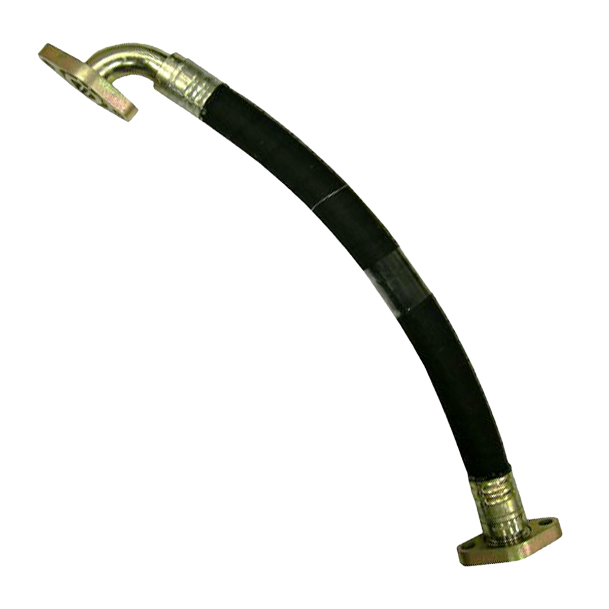 1-1/8" ID Branch Pipe Hose Assembly - 1" Straight Swivel Flanged Fitting by 1" 9...