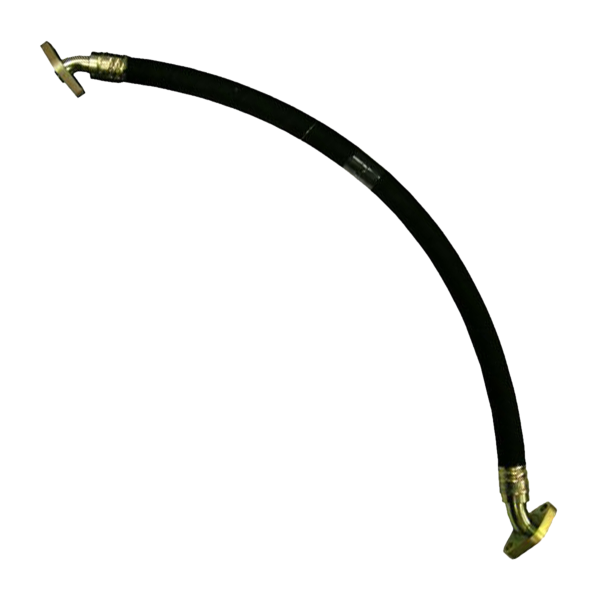 1-1/8" ID Flanged Center Car Cushioning Hose Assembly - 1" 45° Flanged Fitting ...