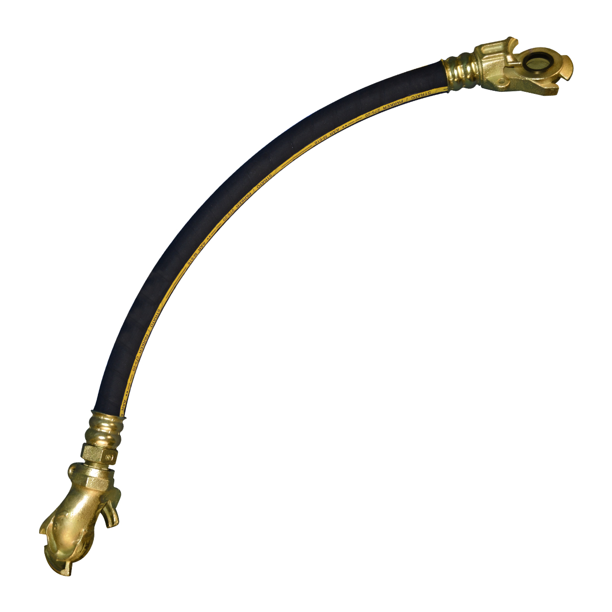 1-1/8" ID Jumper Hose Assembly - -15° LP Gladhand by +15° FS Gladhand Offset 1...