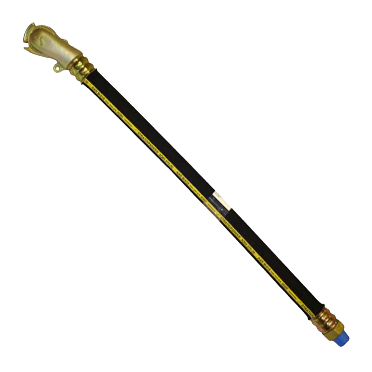 1-1/8" ID Locomotive Hose Assembly - 1" Male Pipe Fitting by LP Gladhand - 35.50...