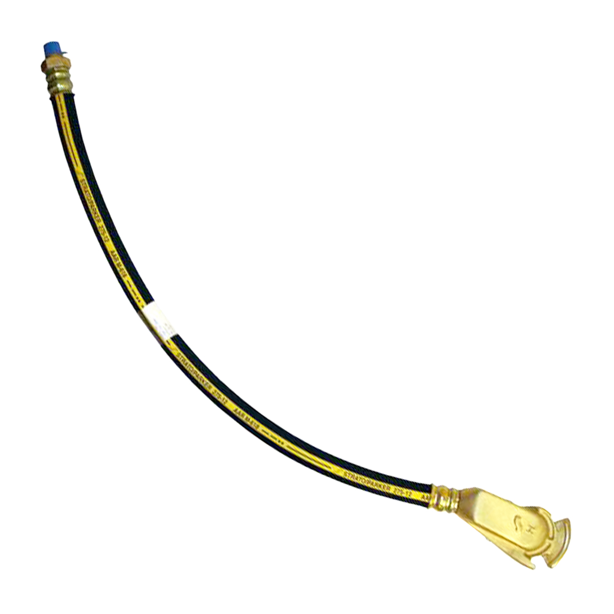 5/8" ID Gladhand Locomotive Hose Assembly - 1/2" Male Pipe Fitting by +15° HP G...