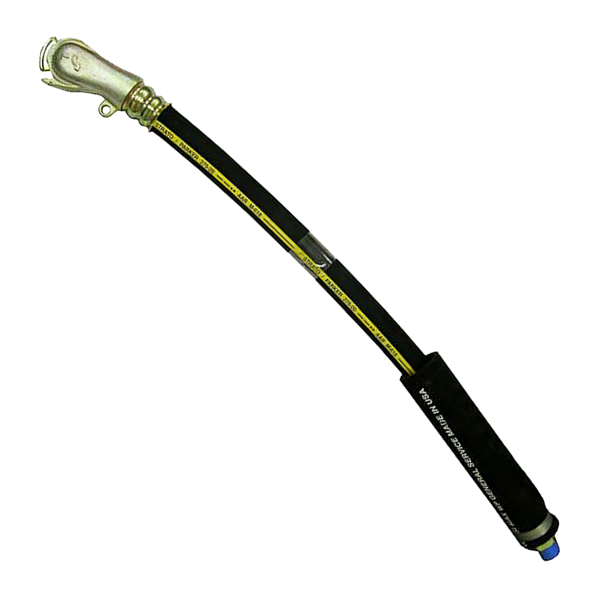 1-1/8" ID Between Car Door Air Hose Assembly - 1" Male Pipe Fitting by 15° LP G...