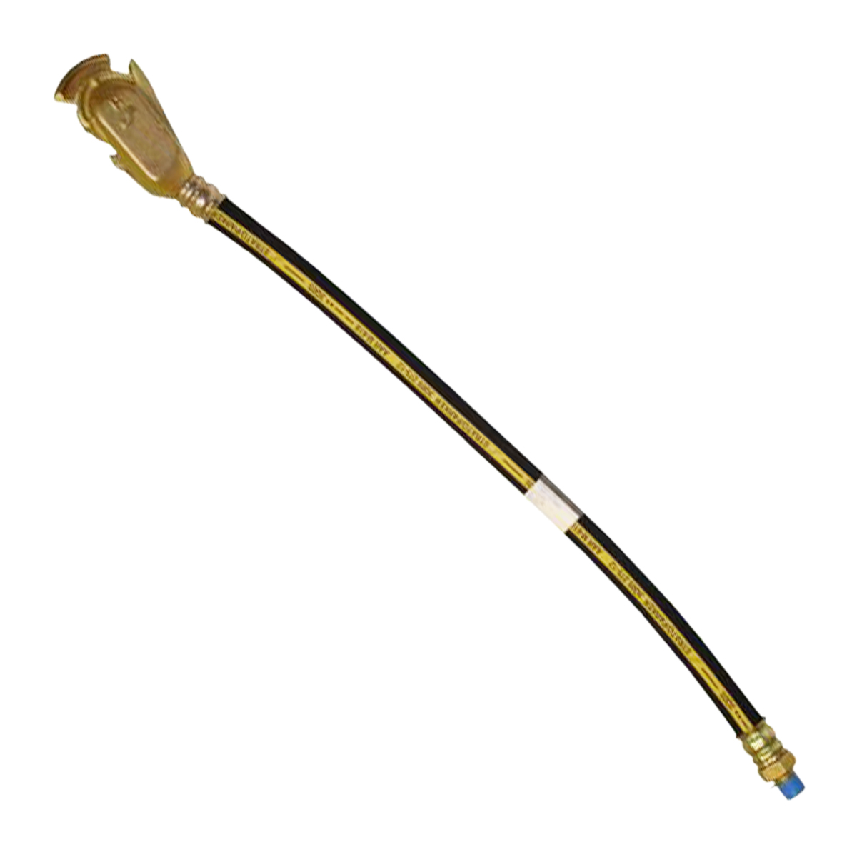 5/8"ID Locomotive Hose Assembly - 1/2" Male Pipe Fitting by +15° HP Gladhand - ...