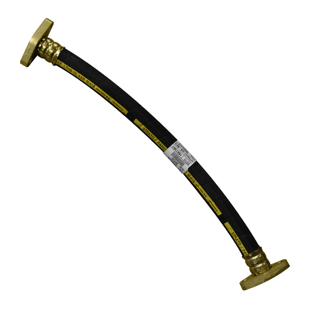 7/8" ID Empty/Load Device Hose Assembly - 3/4" Straight Flange each end - 30.00"...