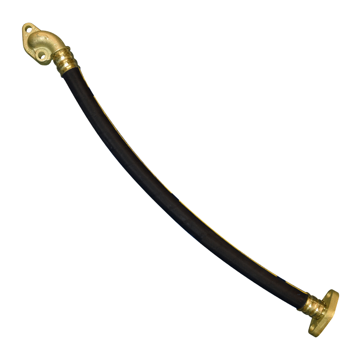 7/8" ID Truck Mounted Brake Hose Assembly - 3/4" 2-Bolt Flange by 1/2" Left Hand...