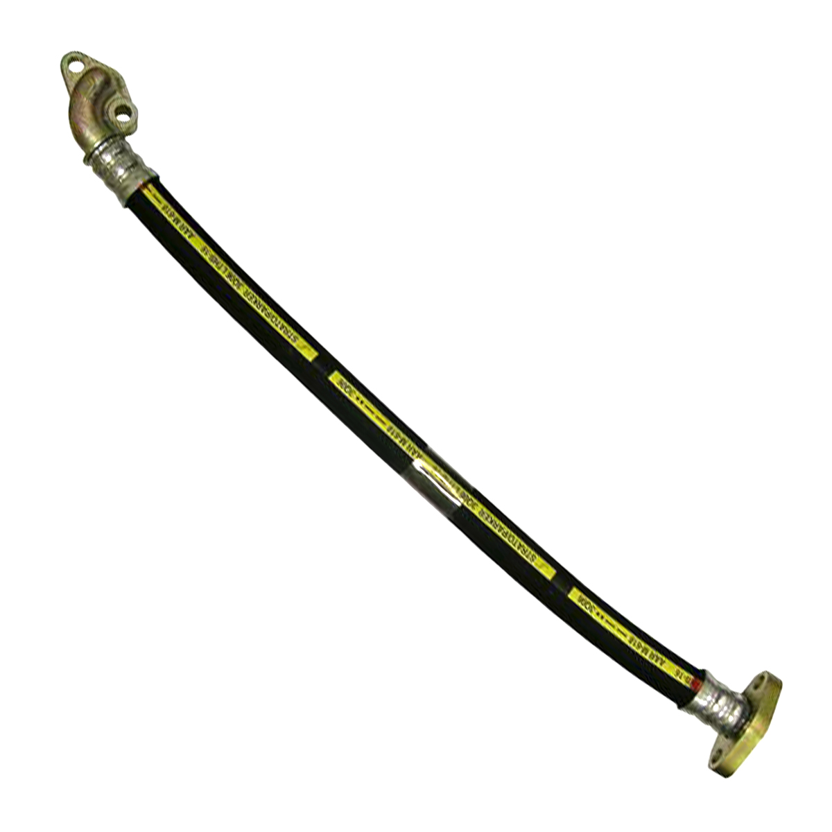 7/8" ID Truck Mounted Brake Hose Assembly - 3/4" 2-Bolt Swivel Flange by 1/2" Ri...
