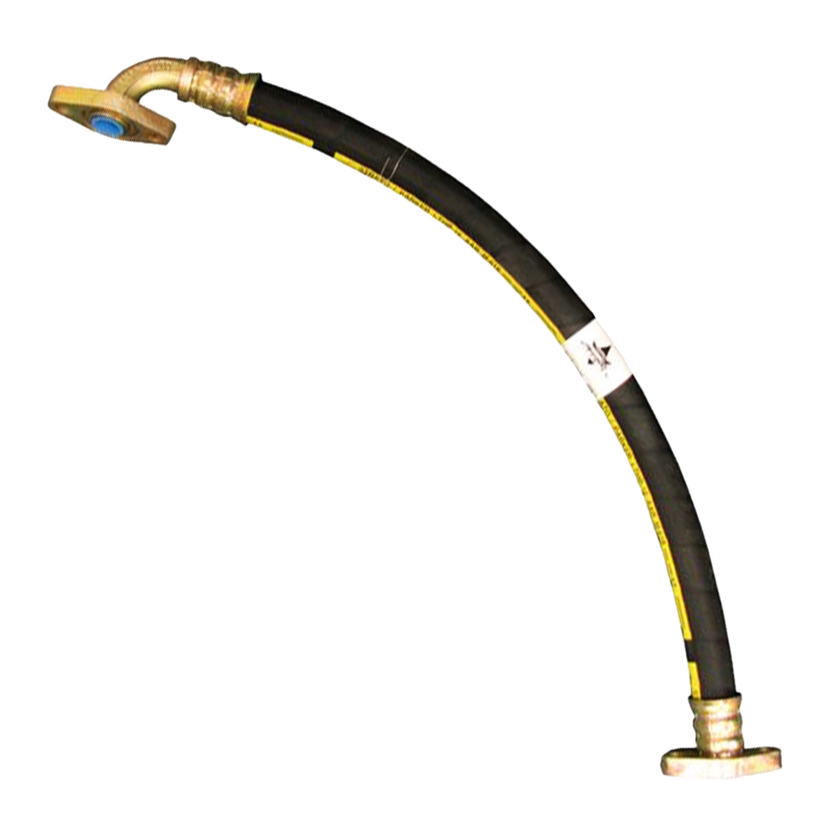 7/8" ID Empty/Load Device Hose Assembly - 3/4" Straight Flange by 3/4" 90° Flan...