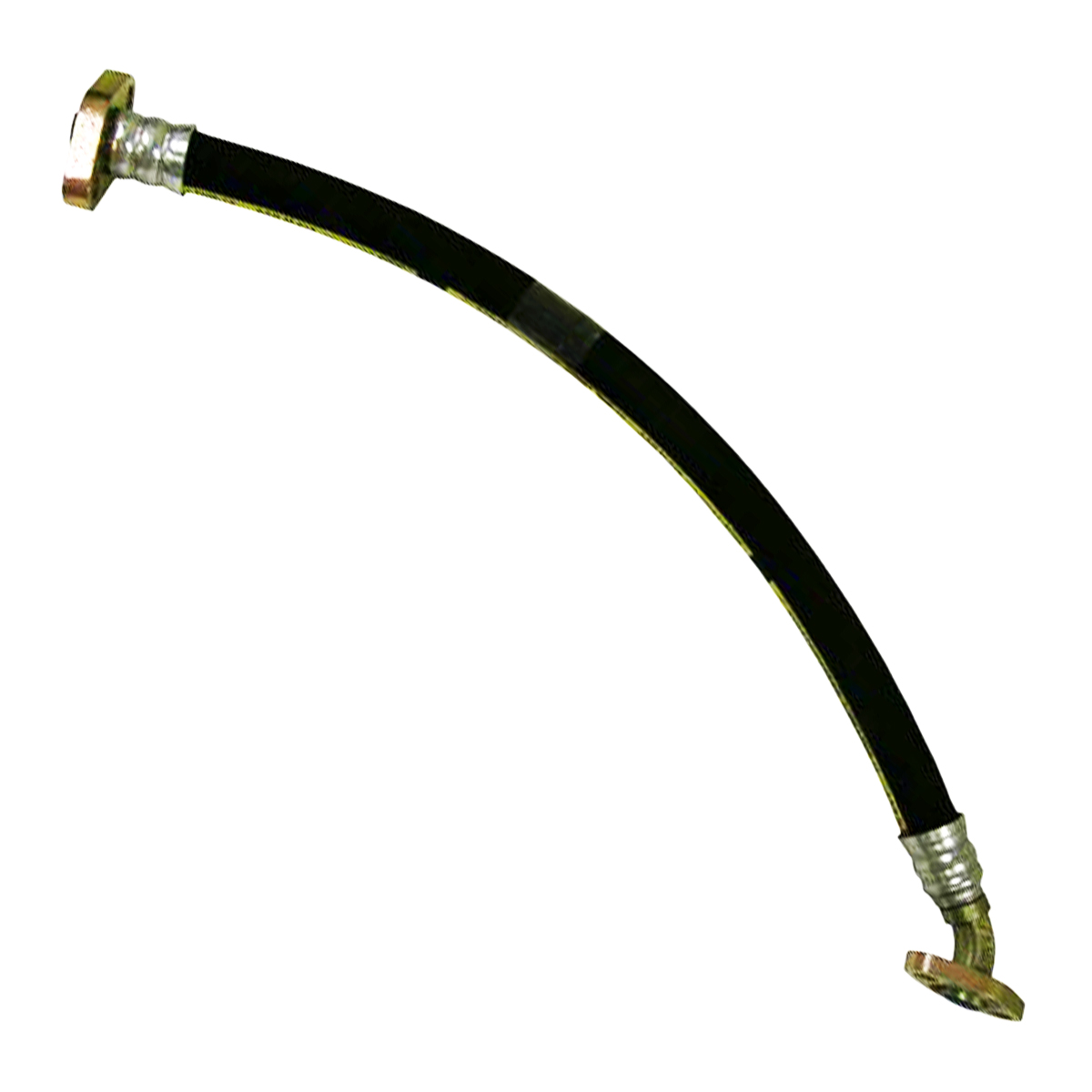 7/8" ID Truck Mounted Brake Hose Assembly 3/4" Straight Swivel Flange x 1/2" 45�...