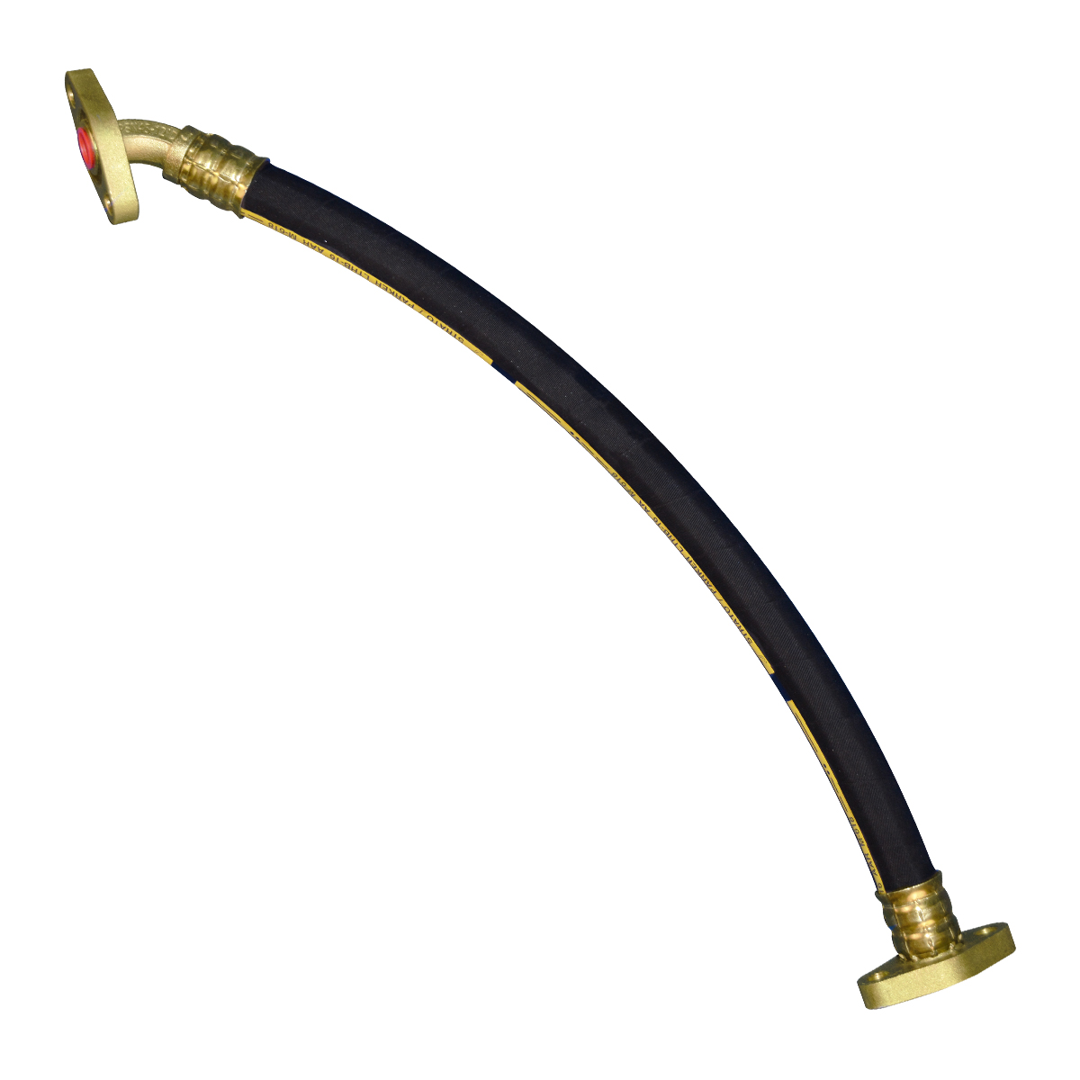 7/8" ID Empty/Load Device Hose Assembly - 3/4" Straight Flange x 3/4" 45° Flang...