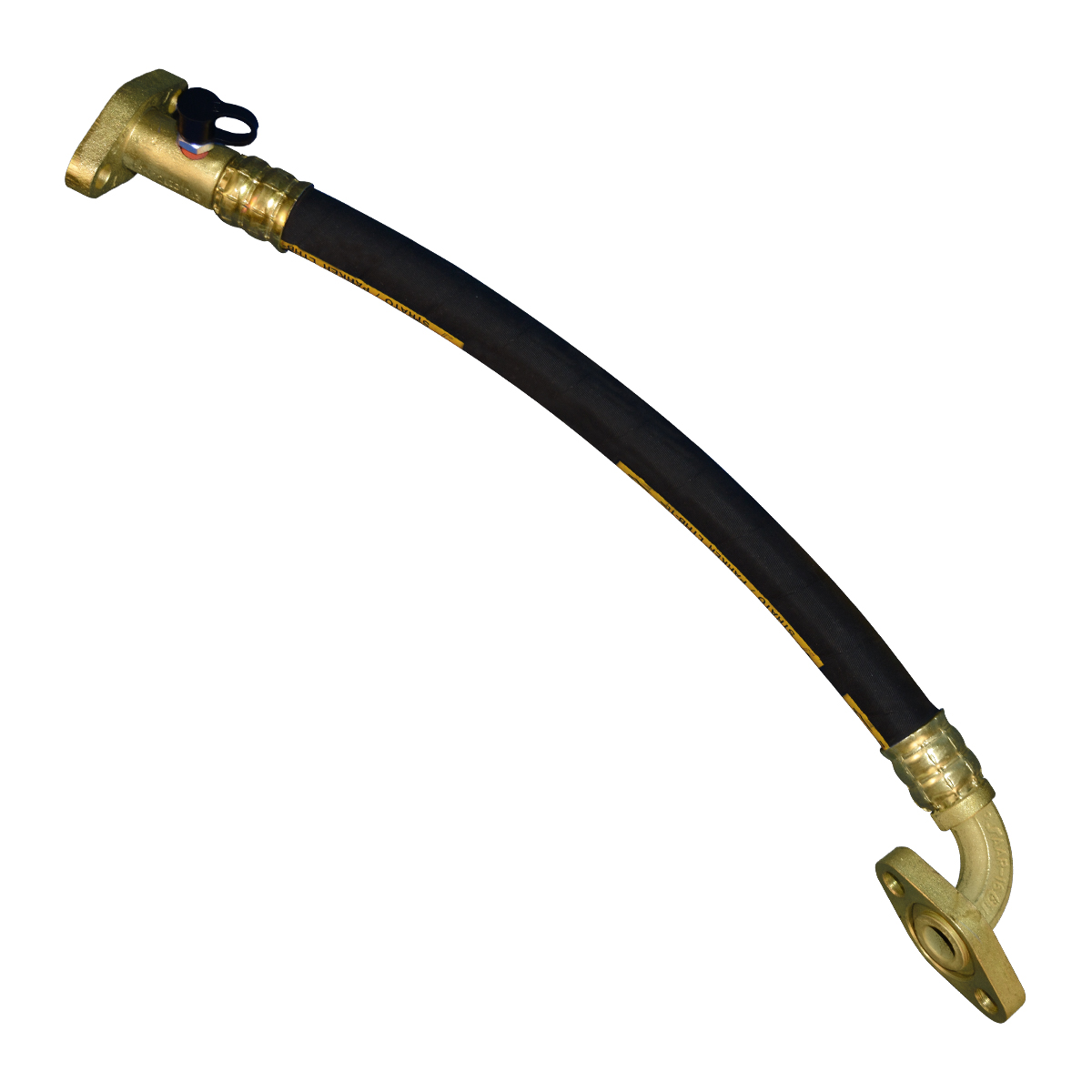 7/8"ID Empty/Load Hose Assembly - 3/4" Long Swivel Flange with Test Port and QD4...