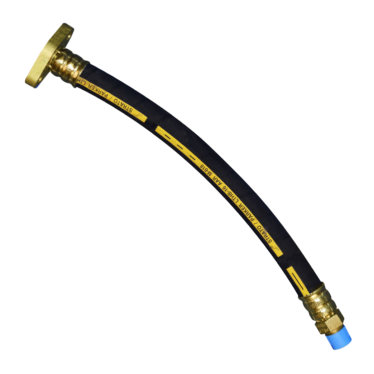 7/8" ID Door Air Hose Assembly - 3/4" Male Fitting x 3/4" Flange Fitting - 32.00...
