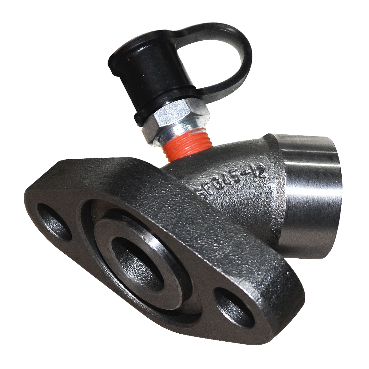 3/4" 45° Flanged Socket Weld Assembly with Groove, with Test Port, Male Quick D...