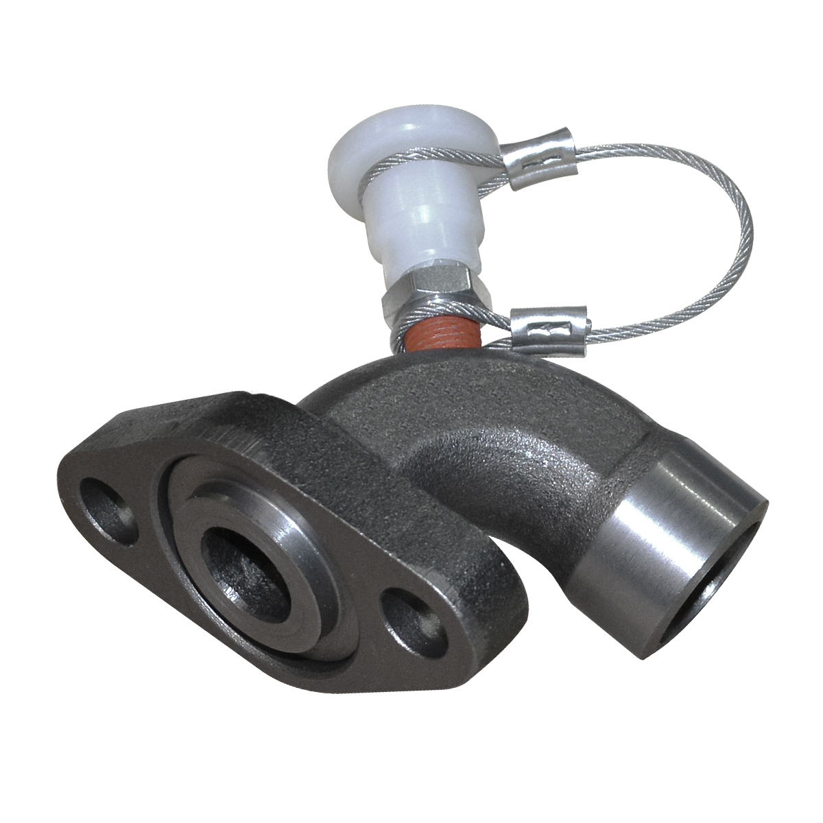 3/4" 90° Flanged Socket Weld Assembly with Groove, with Test Port, Male Quick D...
