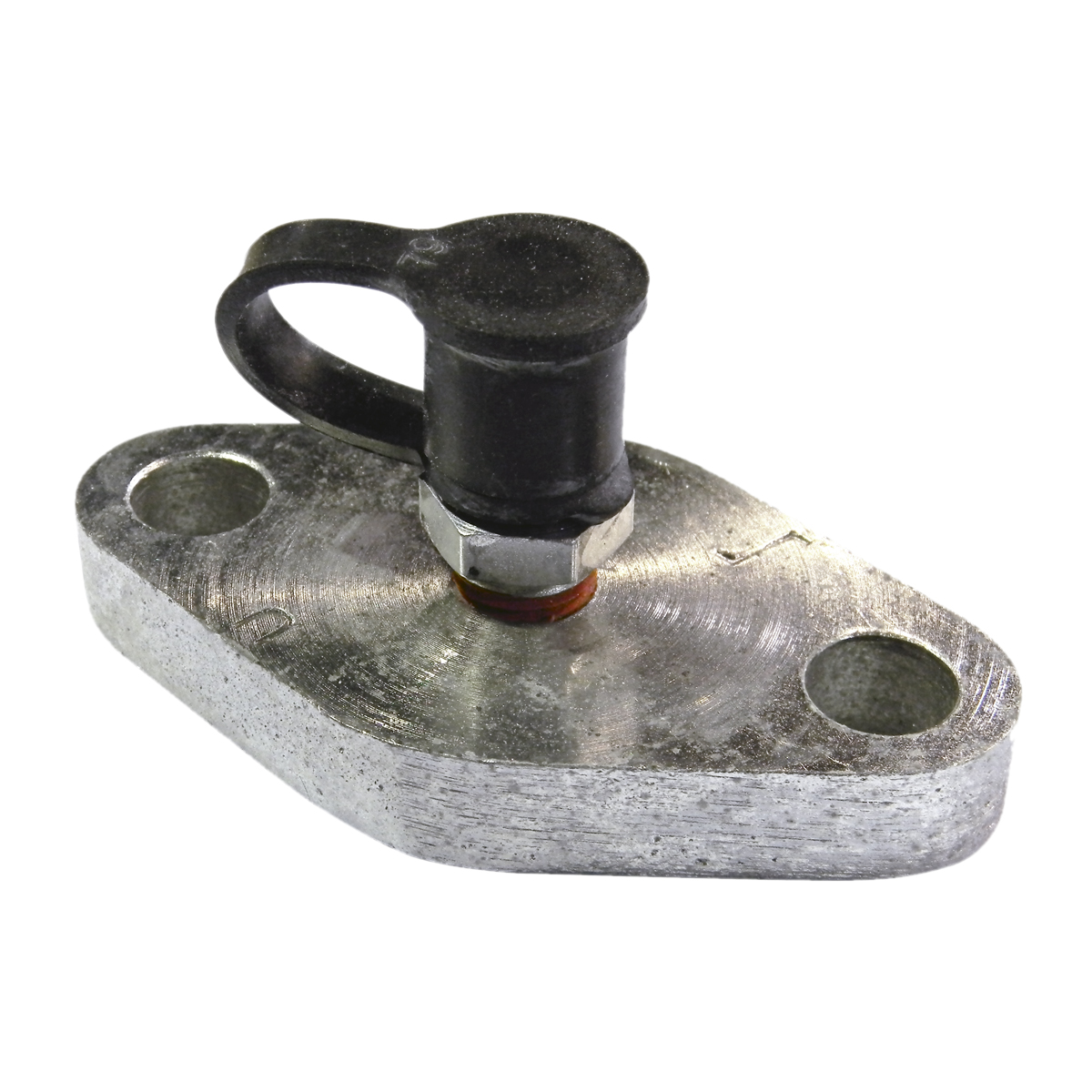 3/4" Blanking Wafer Flange with Male Quick Disconnect and Dust Cover.