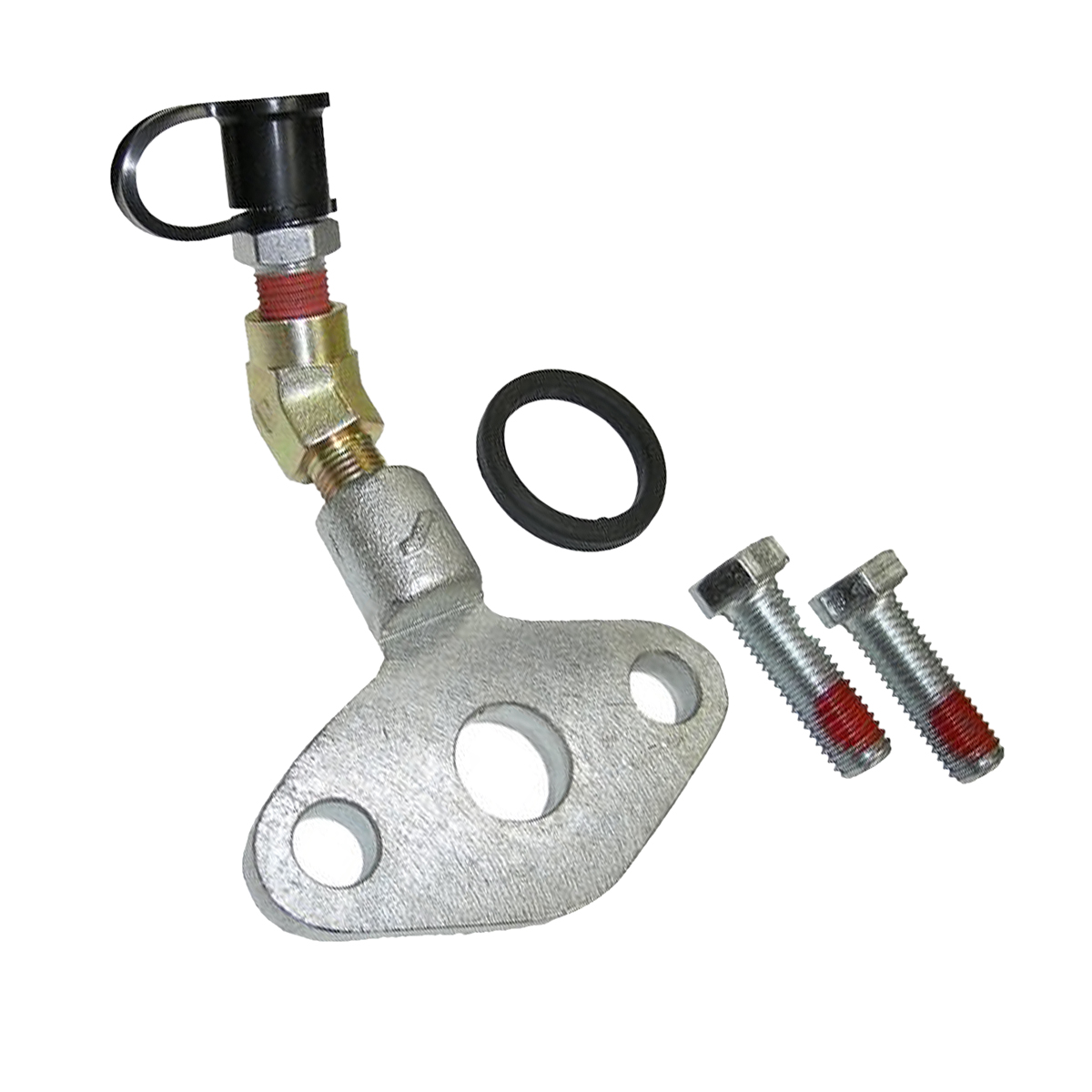 3/4" 45° Wafer Flange with Male Quick Disconnect, Valve Cover, Gasket and Cap S...