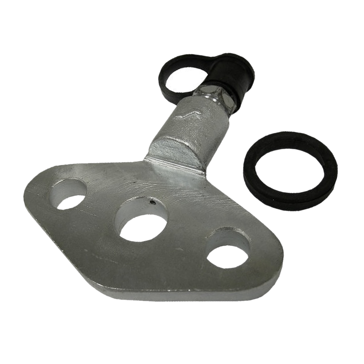 1/2" Straight Wafer Flange with Male Quick Disconnect, Gasket