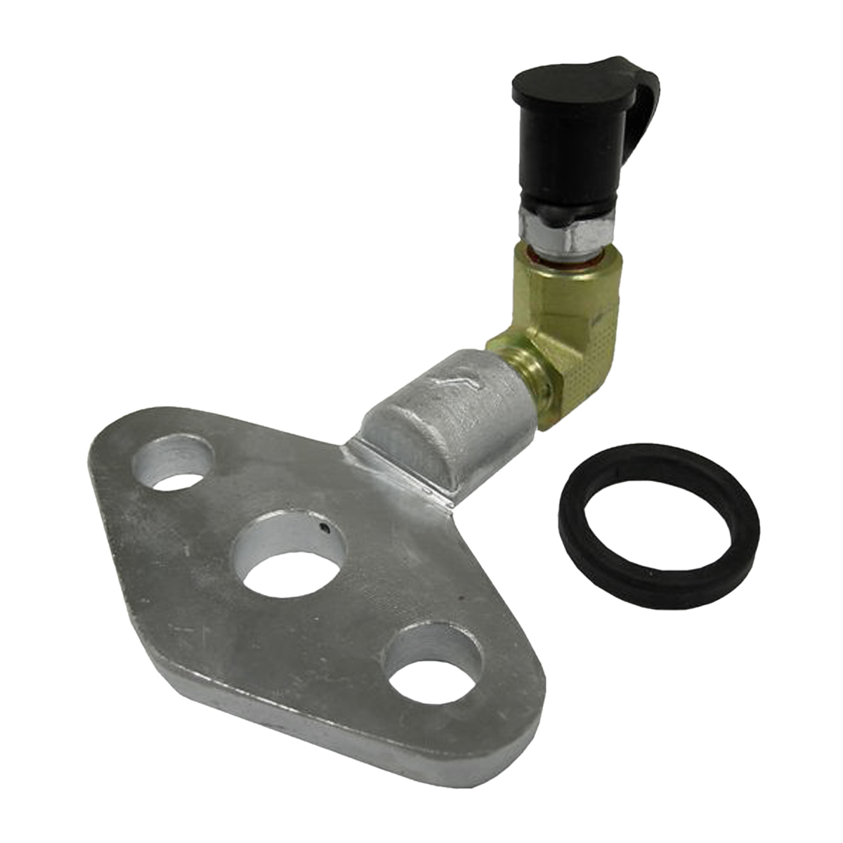 1/2" 90° Wafer Flange with Male Quick Disconnect, Gasket