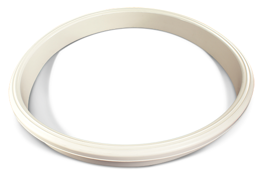 18-Inch Manway Nozzle Gasket, White FDA Nitrile