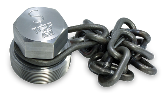 2-Inch Carbon Steel Plug Assembly with Carbon Steel Chain