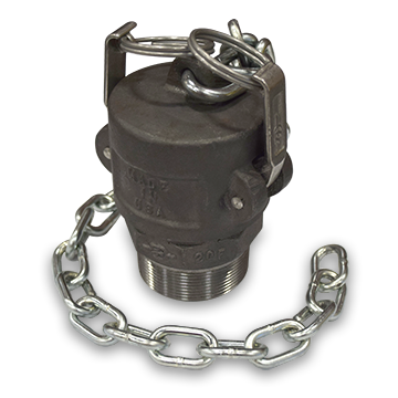 2-Inch Thread On Ductile Iron Top Fitting Assembly, Black Viton GF-600S Gasket
