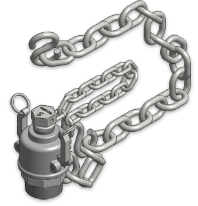 2-Inch Thread On Stainless Steel Quick Connect Assembly, White FDA Nitrile Gasket