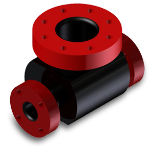 2 inch x 1 inch Reducing Tee, 14 inches long x 7-13/64 inches tall