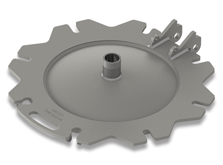20-Inch 8 Bolt Stainless Steel/ Carbon Steel Manway Cover with Pipe Nipple, Trinity Arrangement