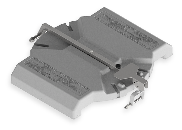 20-Inch Vented Hatch Cover, Pullman Tri-Wheel