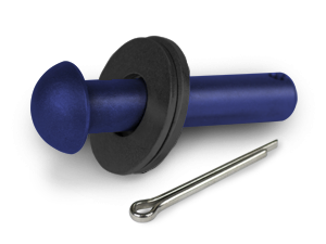 3/4 x 3-1/2-Inch PTFE Coated Carbon Steel Button Head Rod
