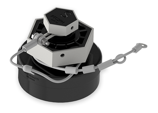 4-Inch Nylon Bottom Outlet Cap with Stainless Steel Cable