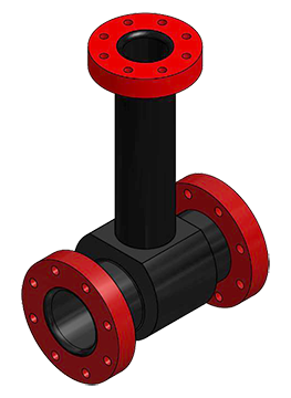 6 inch x 4 inch Reducing Tee, 29-3/4 inches long x 17-25/32 inches tall
