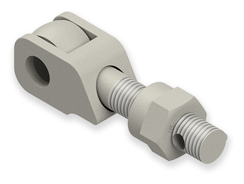 7/8 x 5-Inch Carbon Steel Eyebolt Assembly with Safety Catch, Heavy Hex Ferrule Nut