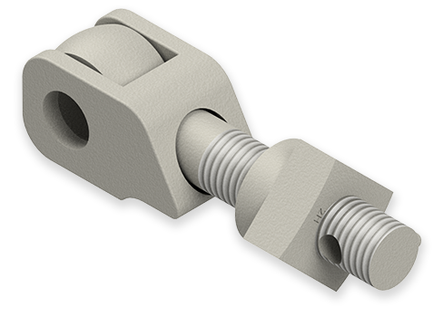 7/8 x 5-Inch Carbon Steel Eyebolt Assembly with Safety Catch, Heavy Square Ferrule Nut, Lubed